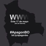 Activistas participaron de apagón digital